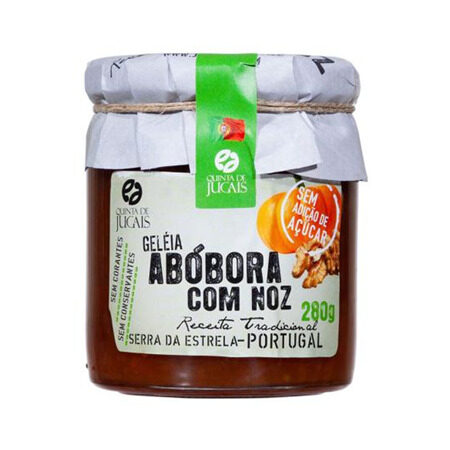 Geleia Abóbora com Noz zero açúcar Quinta do Jugais 280 g
