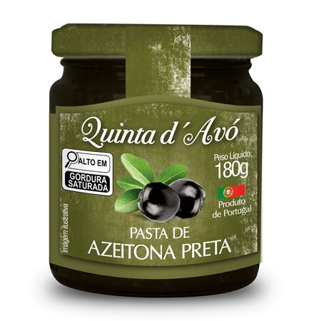 Pasta de Azeitona Preta 180 g